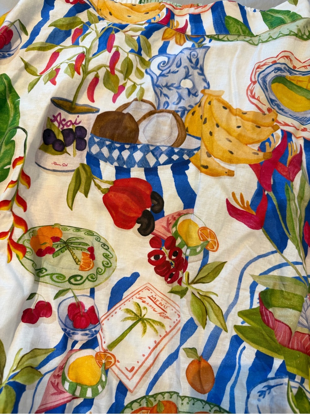 FARM Rio Off-White Fresh Table Midi Skirt - Picture 4 of 4
